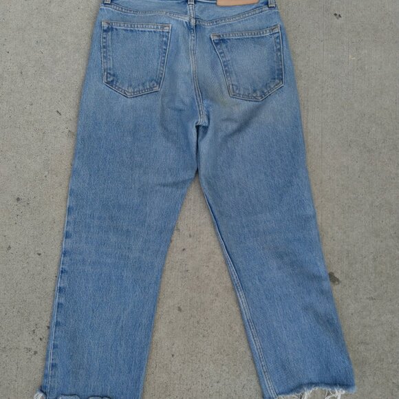 The Feel Studio Inc Cropped Leg Straight Jeans Blue Women’s Size 27 - Picture 13 of 16